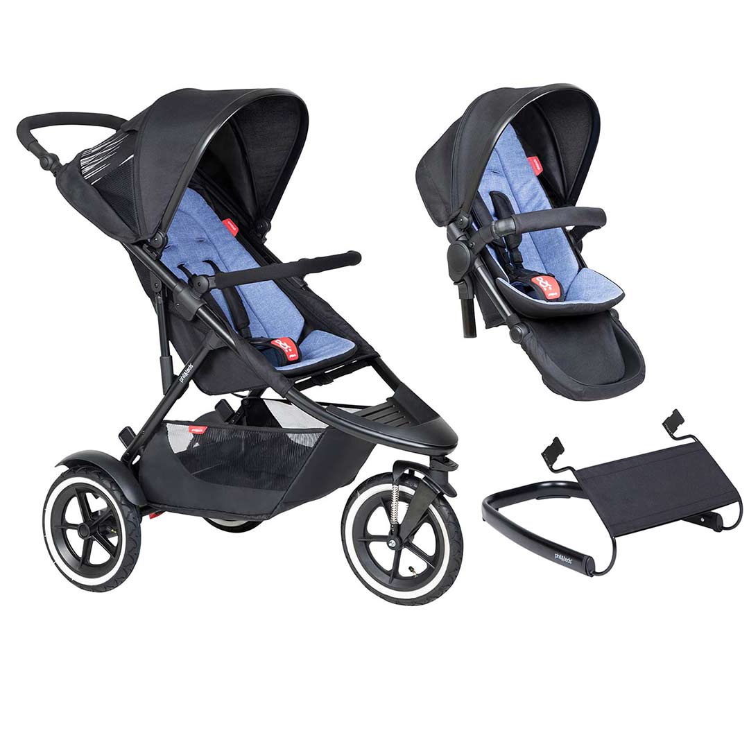 Phil Teds Sport Pushchair Double Kit Bundle - Main Image