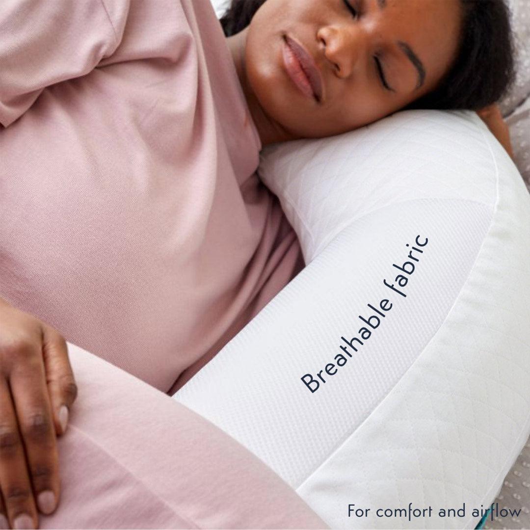 Purflo Breathe Pregnancy Pillow - Luxe White-Pregnancy Pillows- | Natural Baby Shower