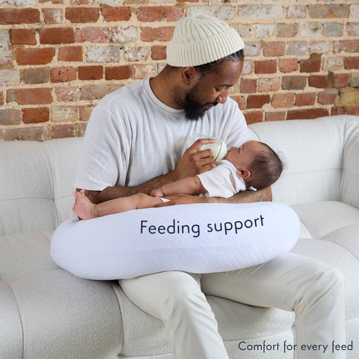 Purflo Breathe Pregnancy Pillow - Luxe White-Pregnancy Pillows- | Natural Baby Shower