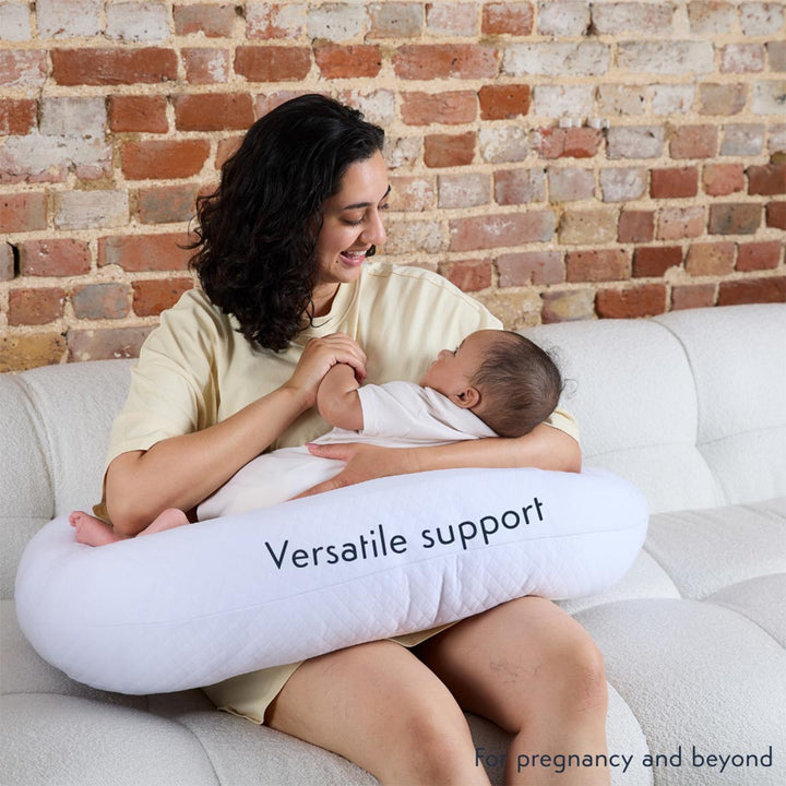 Purflo Breathe Pregnancy Pillow - Luxe White-Pregnancy Pillows- | Natural Baby Shower