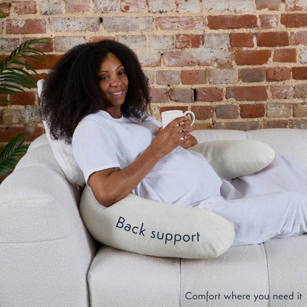 Purflo Breathe Pregnancy Pillow - Minimal Grey-Pregnancy Pillows- | Natural Baby Shower
