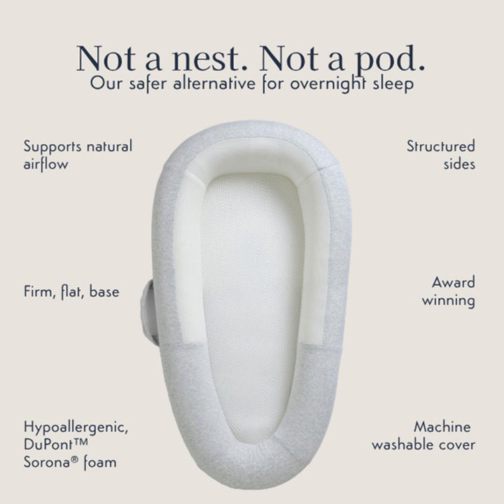 Purflo Sleep Tight Baby Bed - Minimal Grey-Baby Nests- | Natural Baby Shower