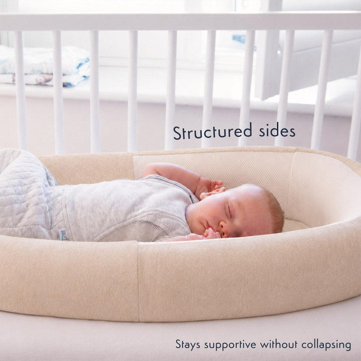 Purflo Sleep Tight Baby Bed - Sand-Sleep Positioners + Pods- | Natural Baby Shower