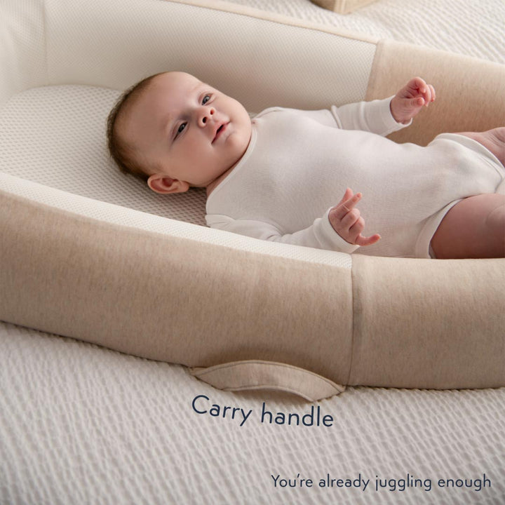 Purflo Sleep Tight Baby Bed - Sand-Sleep Positioners + Pods- | Natural Baby Shower