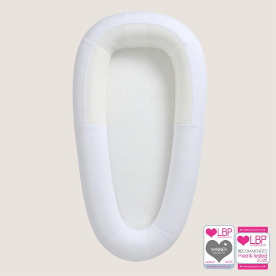 Purflo Sleep Tight Baby Bed - Soft White-Baby Nests- | Natural Baby Shower