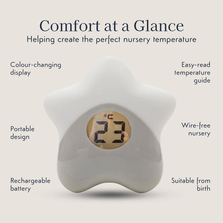 Purflo Starlight Colour-Changing Room Thermometer-Thermometers- | Natural Baby Shower