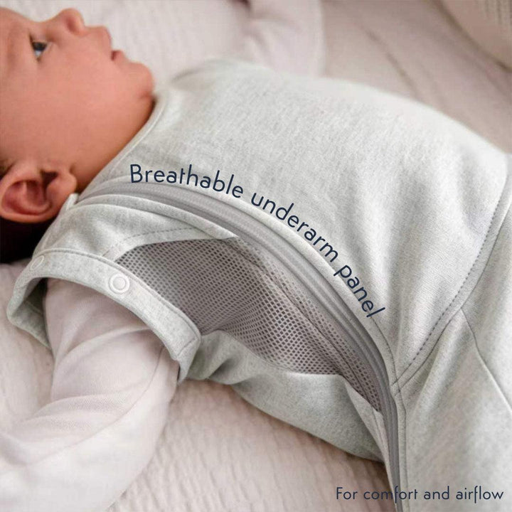 Purflo Swaddle To Sleep Bag - Minimal Grey - TOG 2.5-Sleepsack Swaddles- | Natural Baby Shower