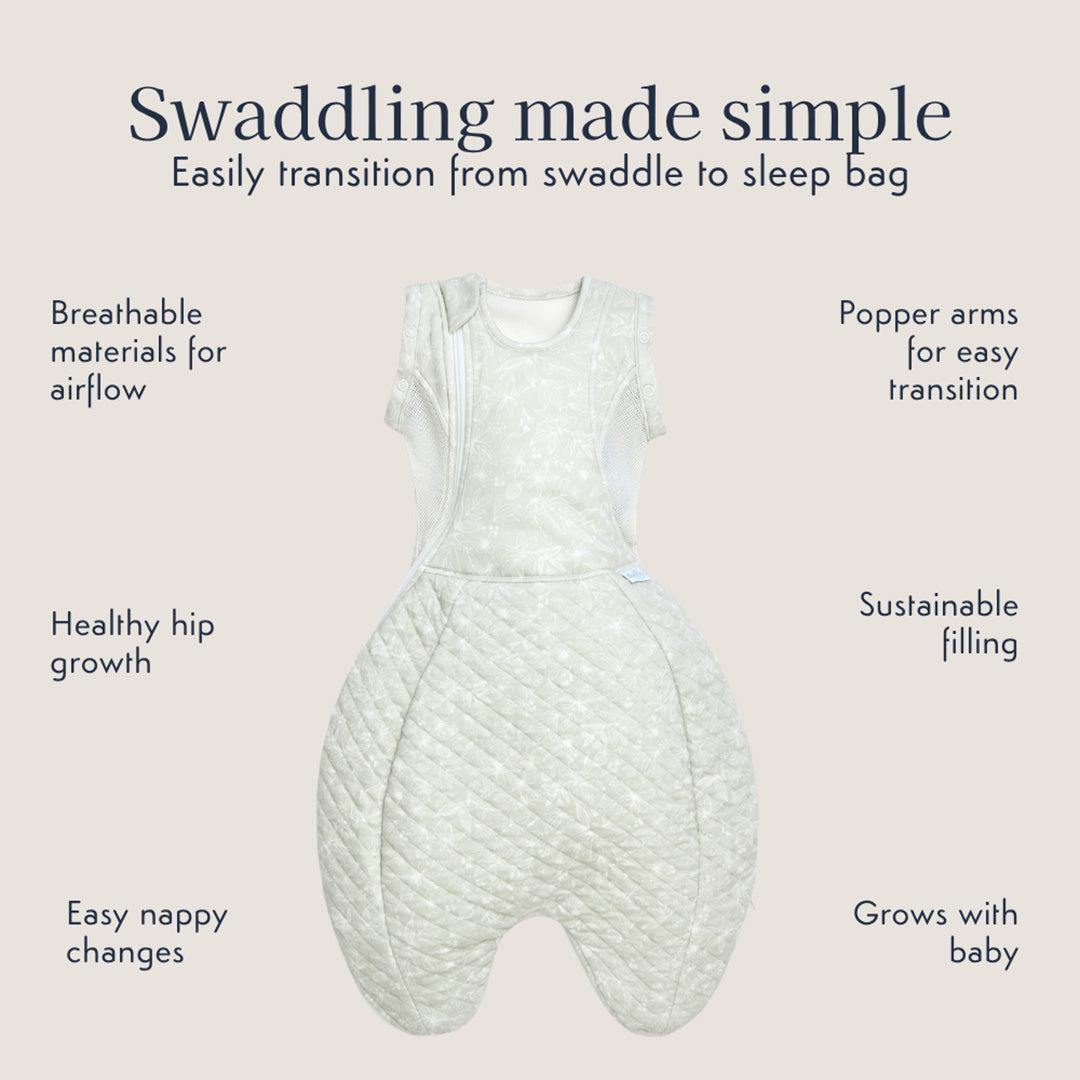 Purflo Swaddle to Sleep Bag 2.5 Tog 0-4m - Magical Garden-Sleeping Bags- | Natural Baby Shower