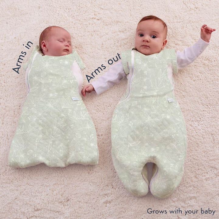 Purflo Swaddle to Sleep Bag 2.5 Tog 0-4m - Magical Garden-Sleeping Bags- | Natural Baby Shower