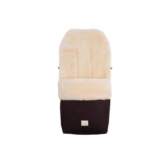 Binibamba Puffmuff Universal Fit - Milk + Noir-Footmuffs-Milk + Noir-One Size | Natural Baby Shower