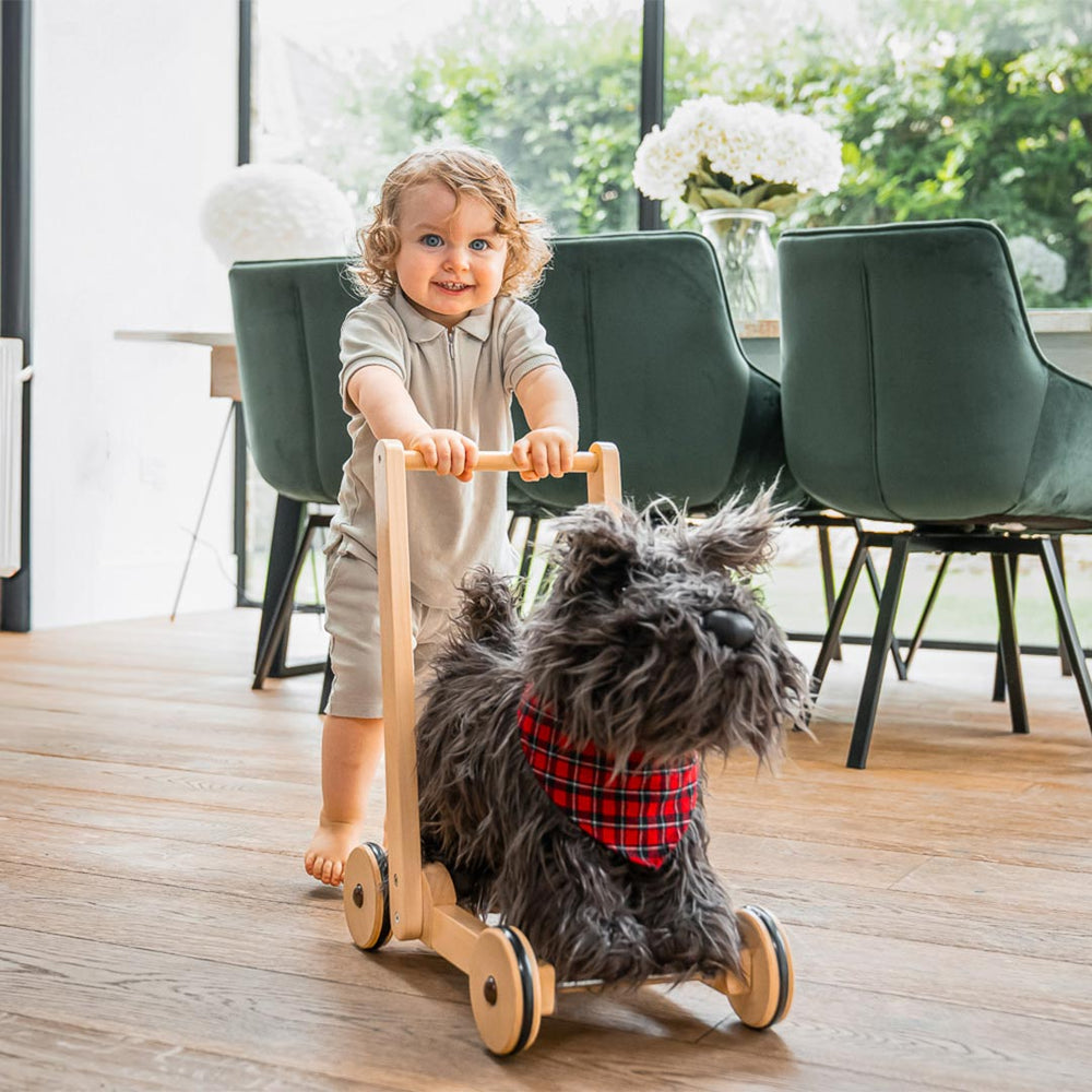 Little Bird Told Me - Push-Along Dog - Scottie (12m+)-Push-Alongs- | Natural Baby Shower