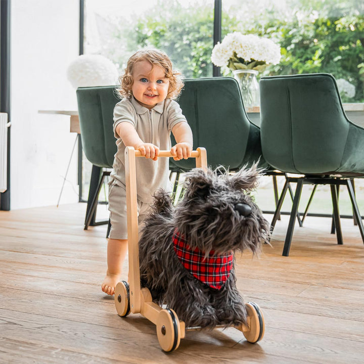 Little Bird Told Me - Push-Along Dog - Scottie (12m+)-Push-Alongs- | Natural Baby Shower