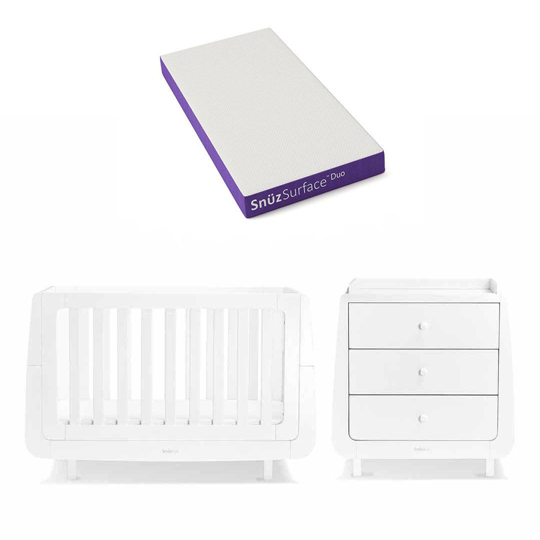 SnuzKot Mode 2 Piece Nursery Furniture Set - White
