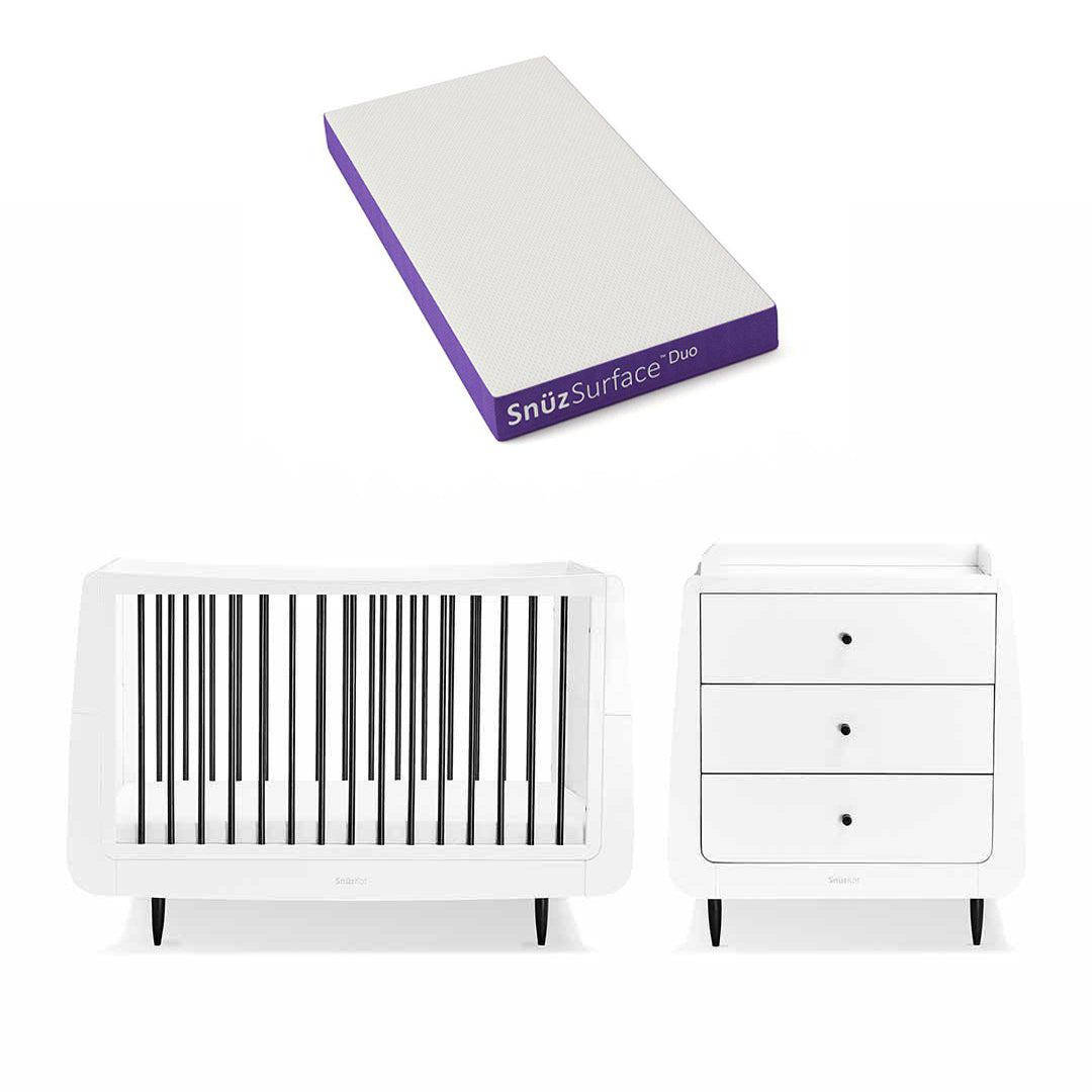 SnuzKot Skandi 2 Piece Nursery Furniture Set - Mono