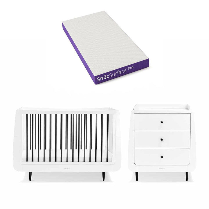 SnuzKot Skandi 2 Piece Nursery Furniture Set - Mono