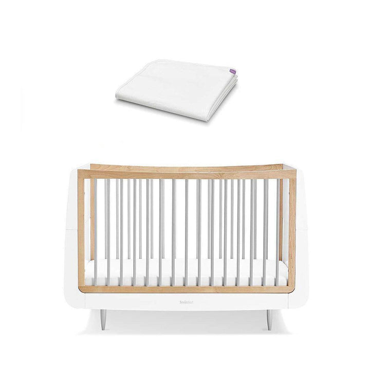 SnuzKot Skandi Cot Bed - Grey-Cot Beds-Grey-Without Mattress | Natural Baby Shower