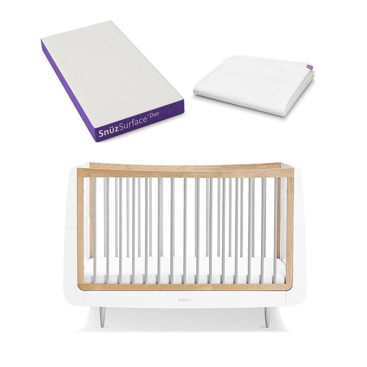 SnuzKot Skandi Cot Bed - Grey-Cot Beds-Grey-Without Mattress | Natural Baby Shower