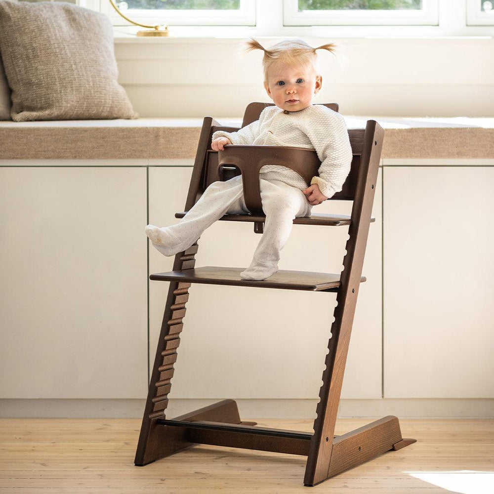 Stokke Tripp Trapp Highchair - Warm Brown-Highchairs-No Baby Set- | Natural Baby Shower