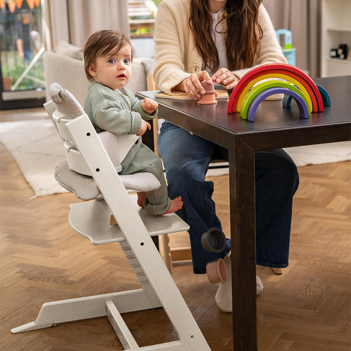 Stokke Tripp Trapp Highchair - White-Highchairs-No Baby Set- | Natural Baby Shower