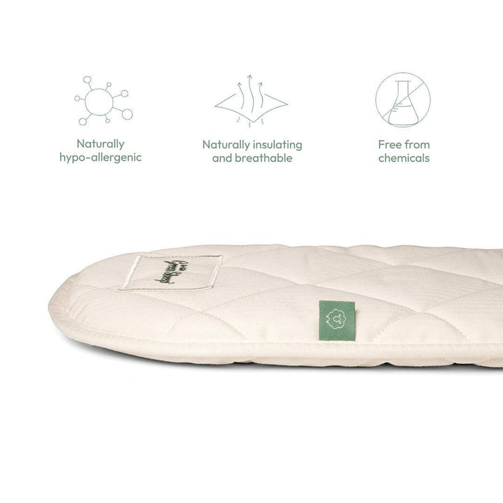 The Little Green Sheep Natural Moses Basket Mattress - Mamas & Papas Small Moses-Mattresses- | Natural Baby Shower