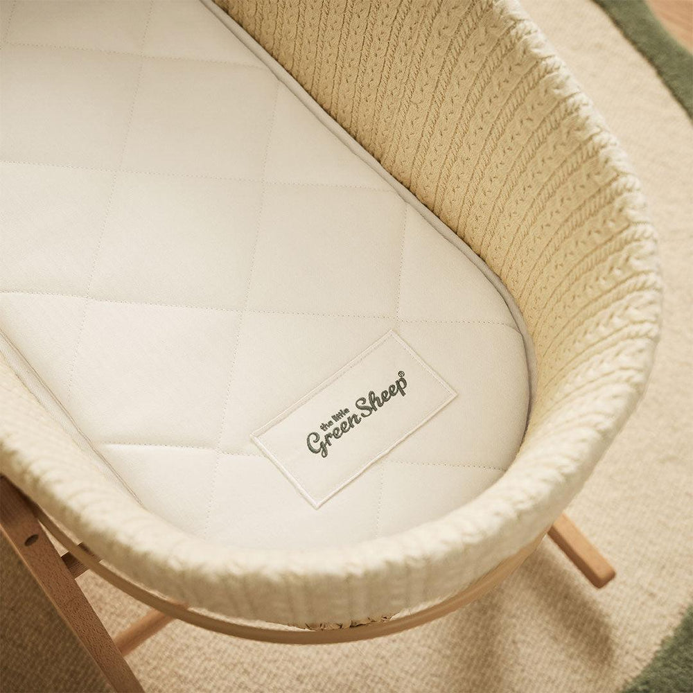 The Little Green Sheep Natural Moses Basket Mattress - Mamas & Papas Small Moses-Mattresses- | Natural Baby Shower