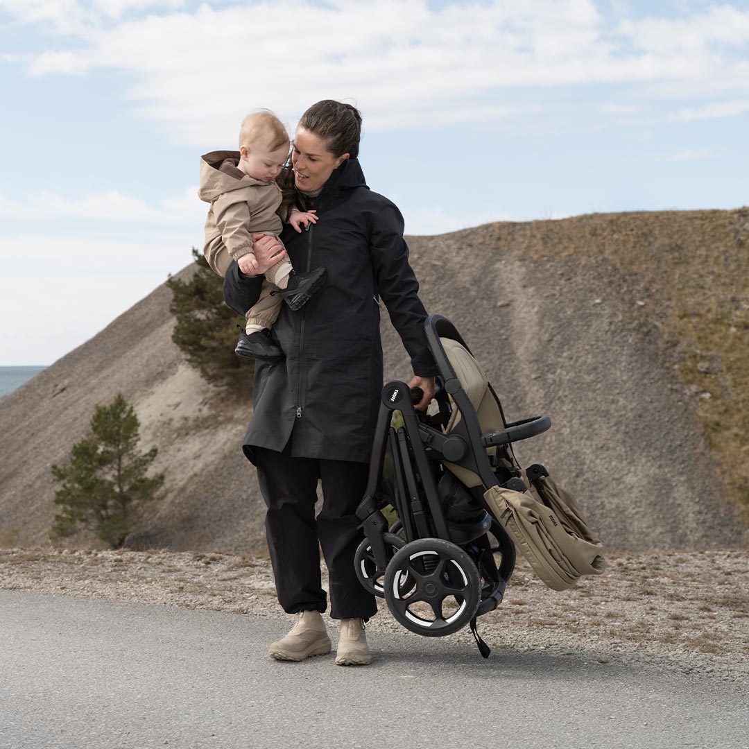 Thule Charm 2-In-1 Stroller - Faded Khaki-Strollers-Faded Khaki-One Size | Natural Baby Shower