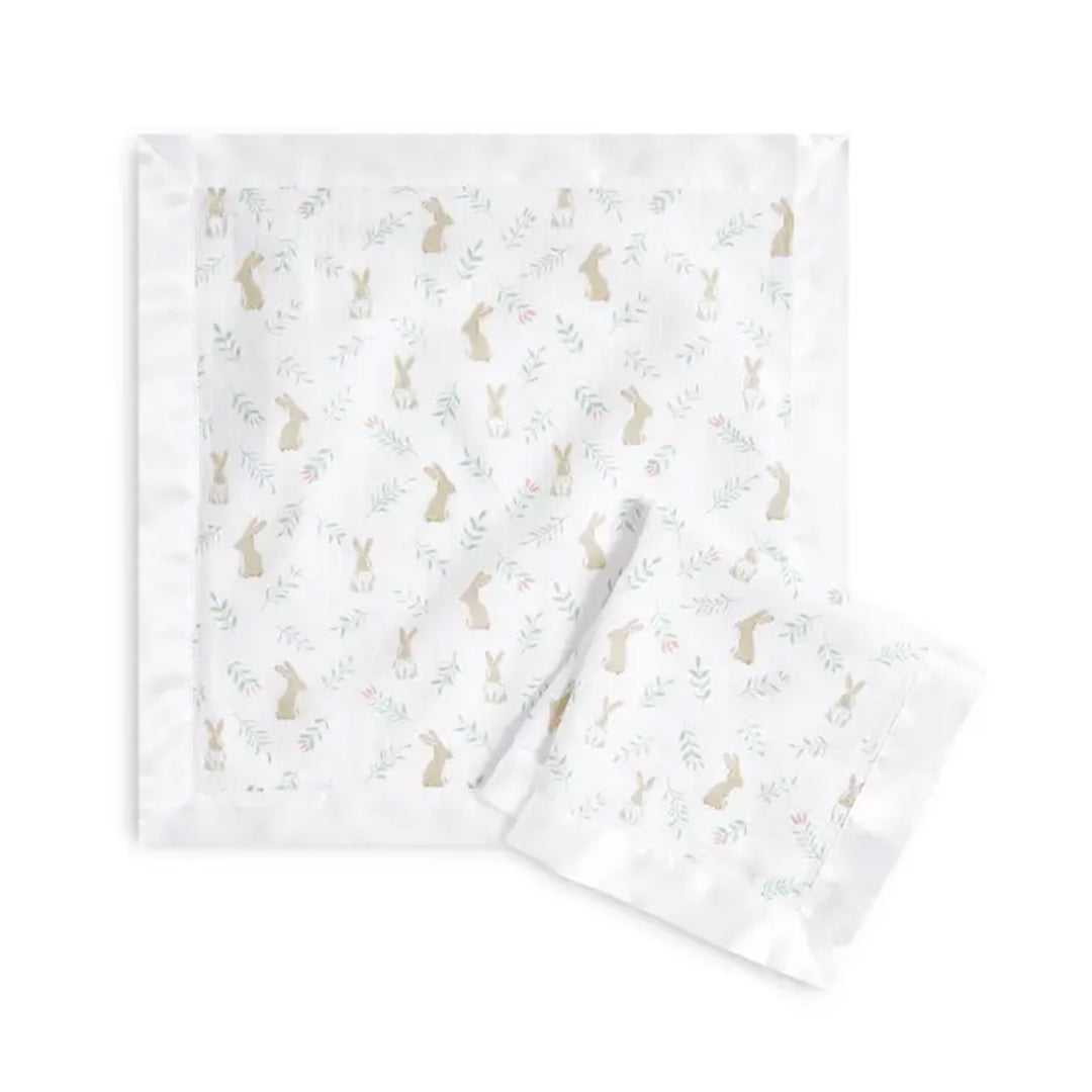 aden + anais Essentials Cotton Muslin Security Blankets - 2 Pack - Blushing Bunnies