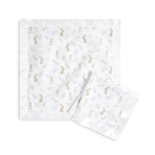 aden + anais Essentials Cotton Muslin Security Blankets - 2 Pack - Blushing Bunnies-Blankets-Blushing Bunnies- | Natural Baby Shower