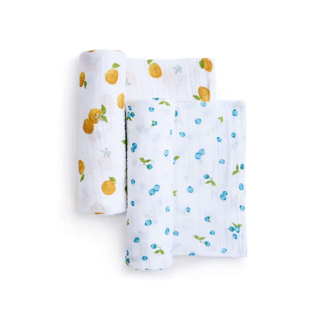 aden + anais Organic Cotton Swaddles - 2 Pack - Fresh Fruit-Swaddling Wraps-Fresh Fruit- | Natural Baby Shower