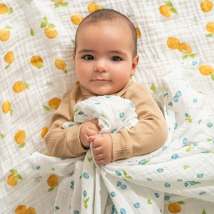 aden + anais Organic Cotton Swaddles - 4 Pack - Fresh Fruit-Swaddling Wraps-Fresh Fruit- | Natural Baby Shower