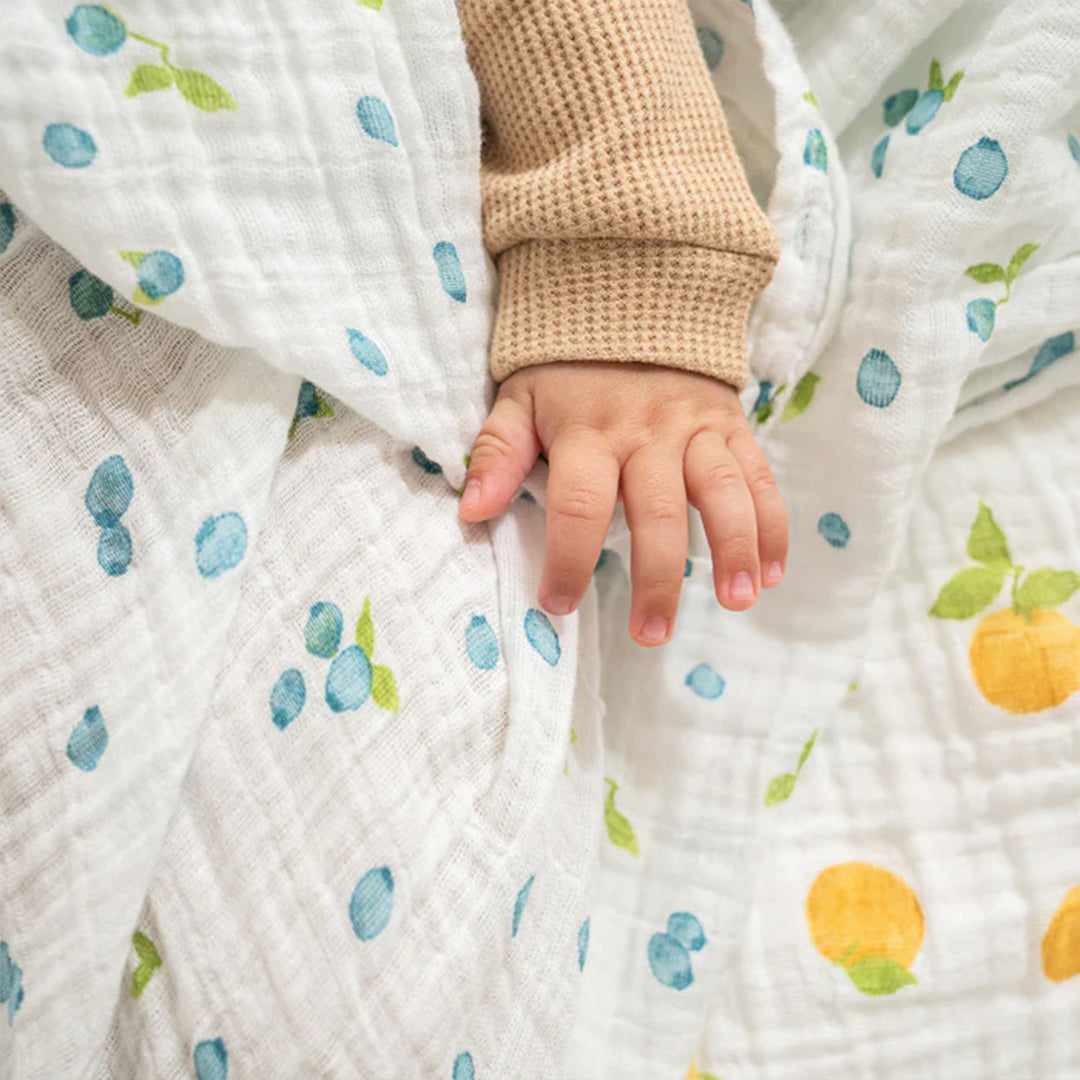 aden + anais Organic Cotton Swaddles - 4 Pack - Fresh Fruit-Swaddling Wraps-Fresh Fruit- | Natural Baby Shower