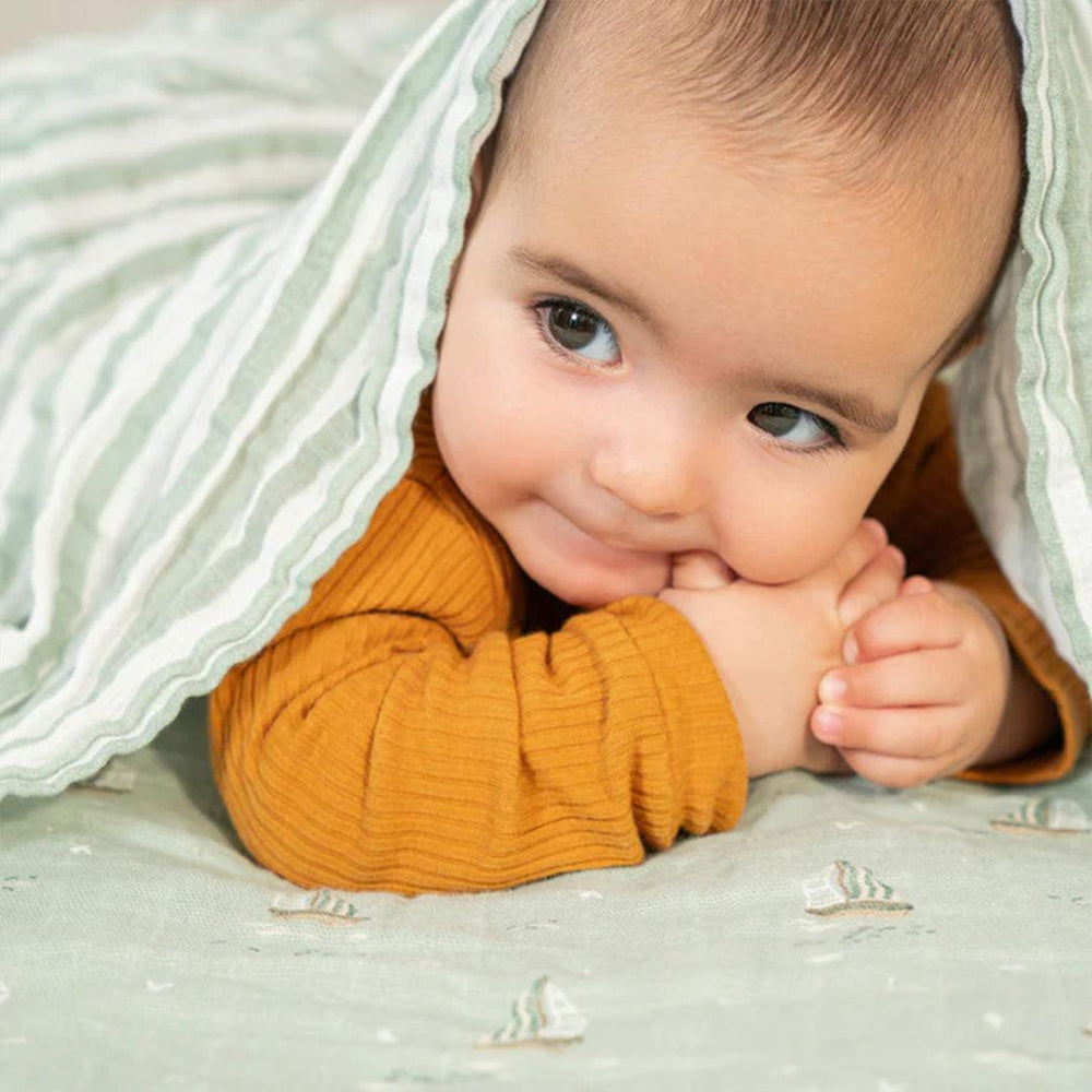 aden + anais Organic Cotton Swaddles - 4 Pack - Sailing Seas-Swaddling Wraps-Sailing Seas- | Natural Baby Shower