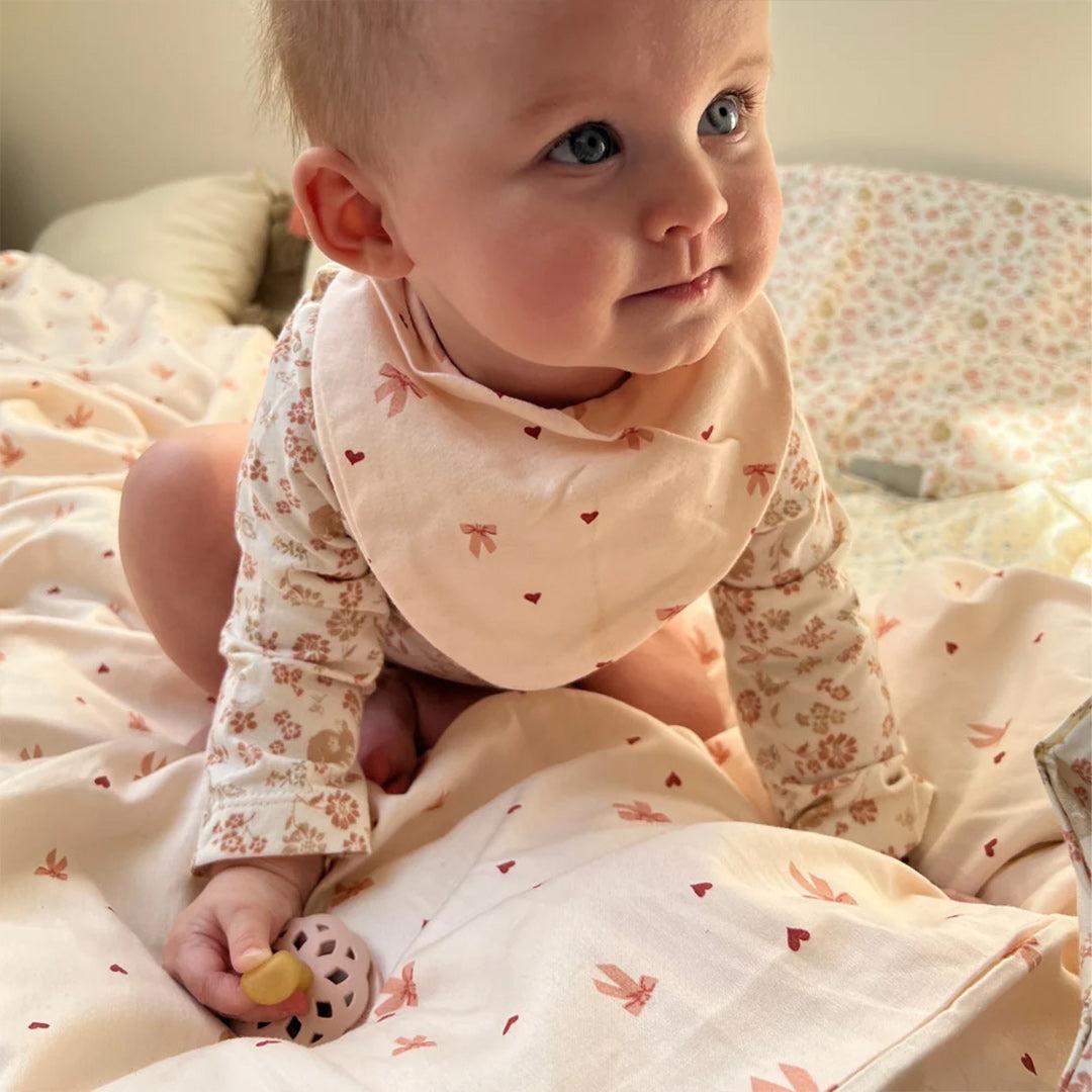 Cam Cam Copenhagen Bandana Bib Jersey 2-Pack - Bows-Bibs-Bows- | Natural Baby Shower