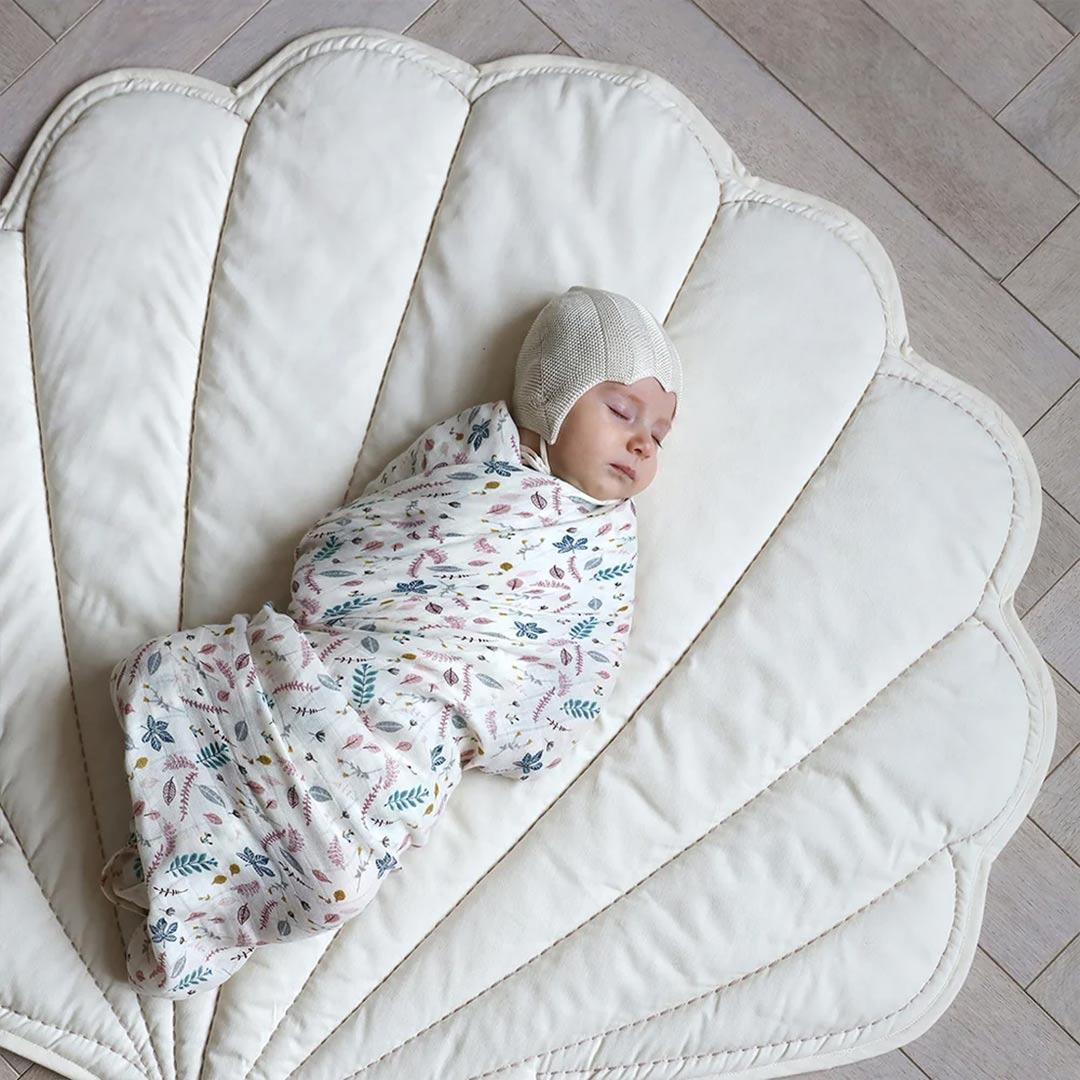 Cam Cam Copenhagen Sea Shell Play Mat - Off-White-Play Mats-Off-White- | Natural Baby Shower