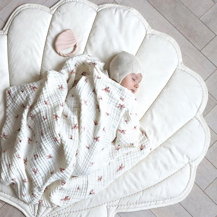 Cam Cam Copenhagen Sea Shell Play Mat - Off-White-Play Mats-Off-White- | Natural Baby Shower