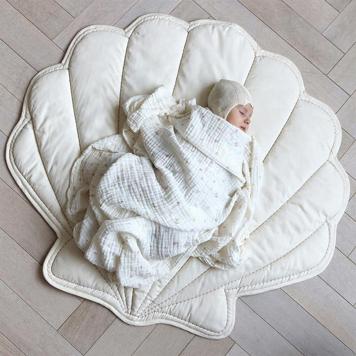 Cam Cam Copenhagen Sea Shell Play Mat - Off-White-Play Mats-Off-White- | Natural Baby Shower