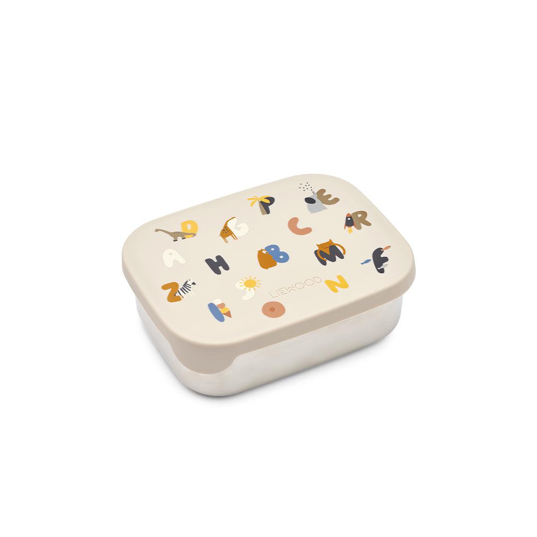 Liewood Arthur Lunchbox - Alphabet/Sandy-Lunch Boxes-Alphabet/Sandy- | Natural Baby Shower