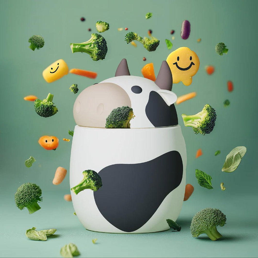 Asobu Cow Bestie Foodie-Food Storage-Willow The Cow Foodie-1 | Natural Baby Shower