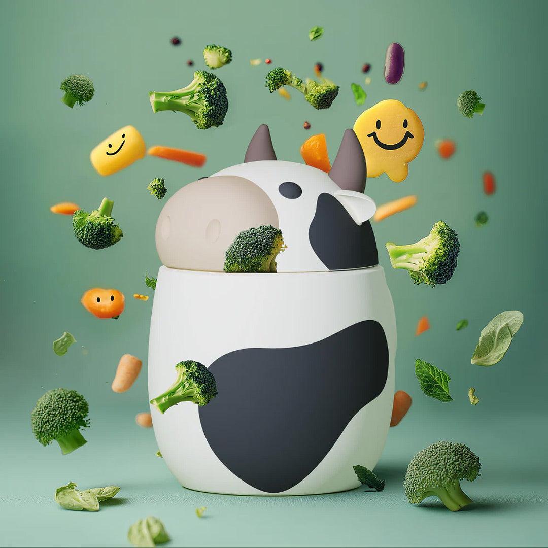 Asobu Cow Bestie Foodie-Food Storage-Willow The Cow Foodie-1 | Natural Baby Shower