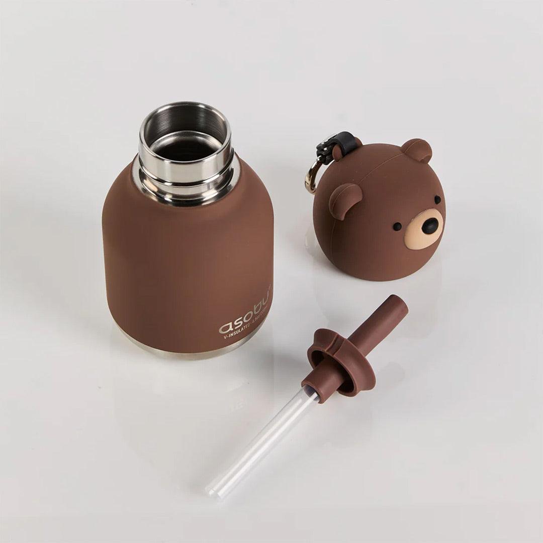 Asobu Mini Bear Bestie Bottle-Drinking Bottles-Mini Honey The Brown Bear-1 | Natural Baby Shower