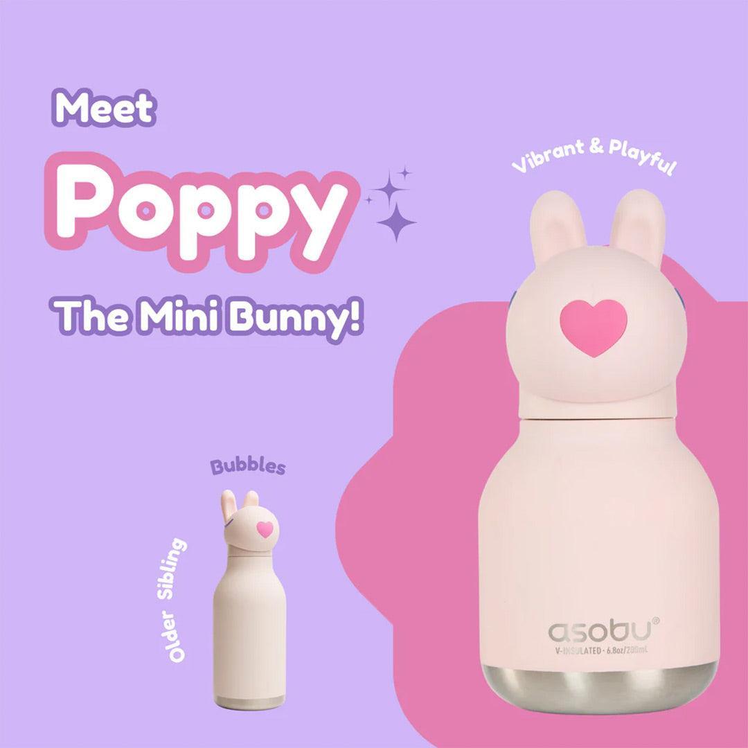 Asobu Mini Bunny Bestie Bottle-Drinking Bottles-Mini Bubbles The Bunny-1 | Natural Baby Shower