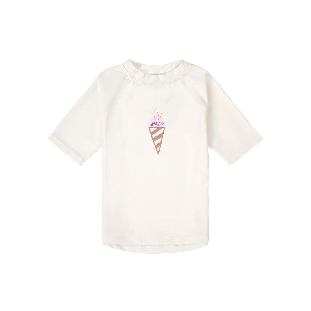 Lassig Short Sleeve Rash Guard - Ice Cream - Sea Salt-Rash Vests-Ice Cream - Sea Salt-12-18m | Natural Baby Shower