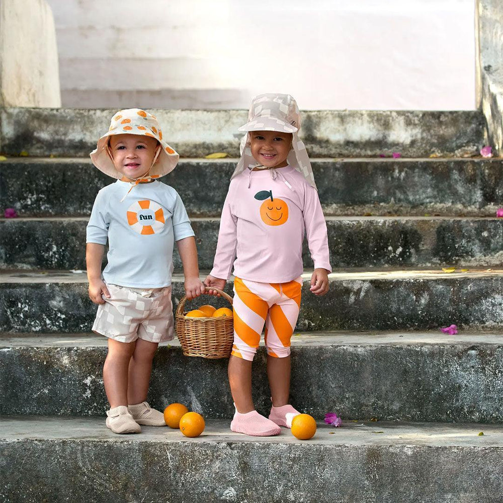 Lassig Sun Protection Bucket Hat - Orange Sea Salt-Hats-Orange Sea Salt-1-3y | Natural Baby Shower