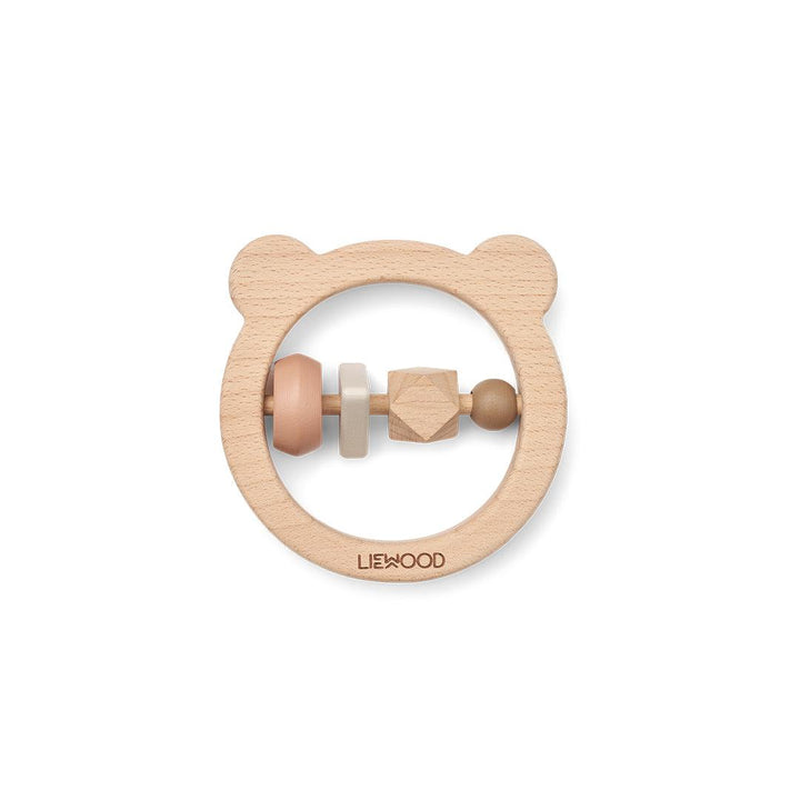 Liewood Avada Wooden Rattle - Oat Mix-Rattles-Oat Mix- | Natural Baby Shower