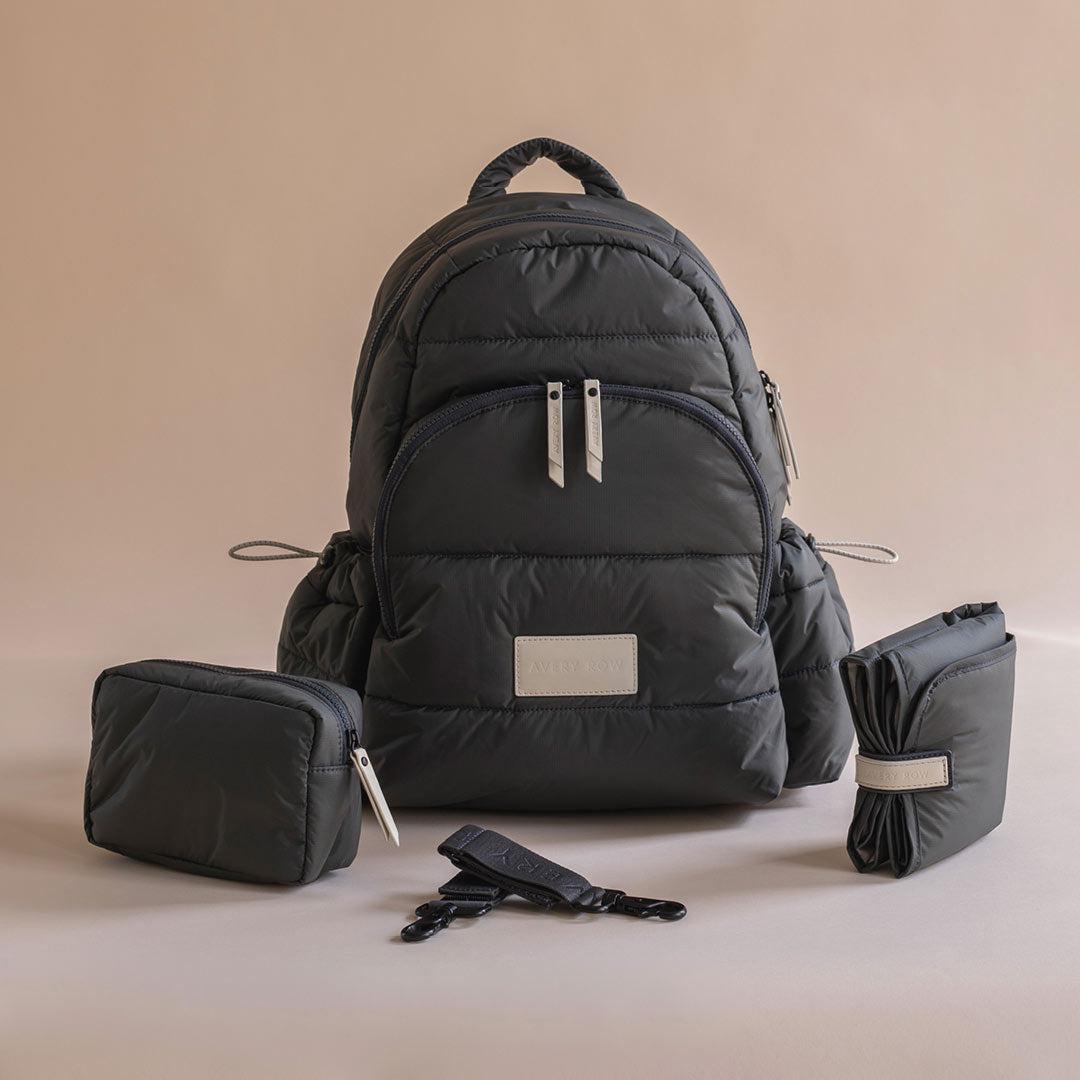 Avery Row Changing Backpack - Soft Black-Changing Bags-Soft Black- | Natural Baby Shower