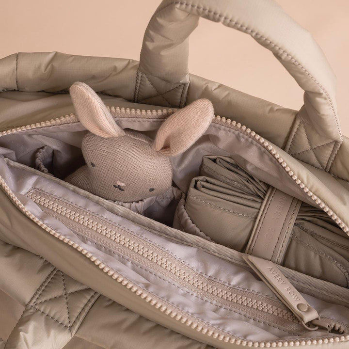 Avery Row Changing Tote Bag - Oyster-Changing Bags-Oyster- | Natural Baby Shower