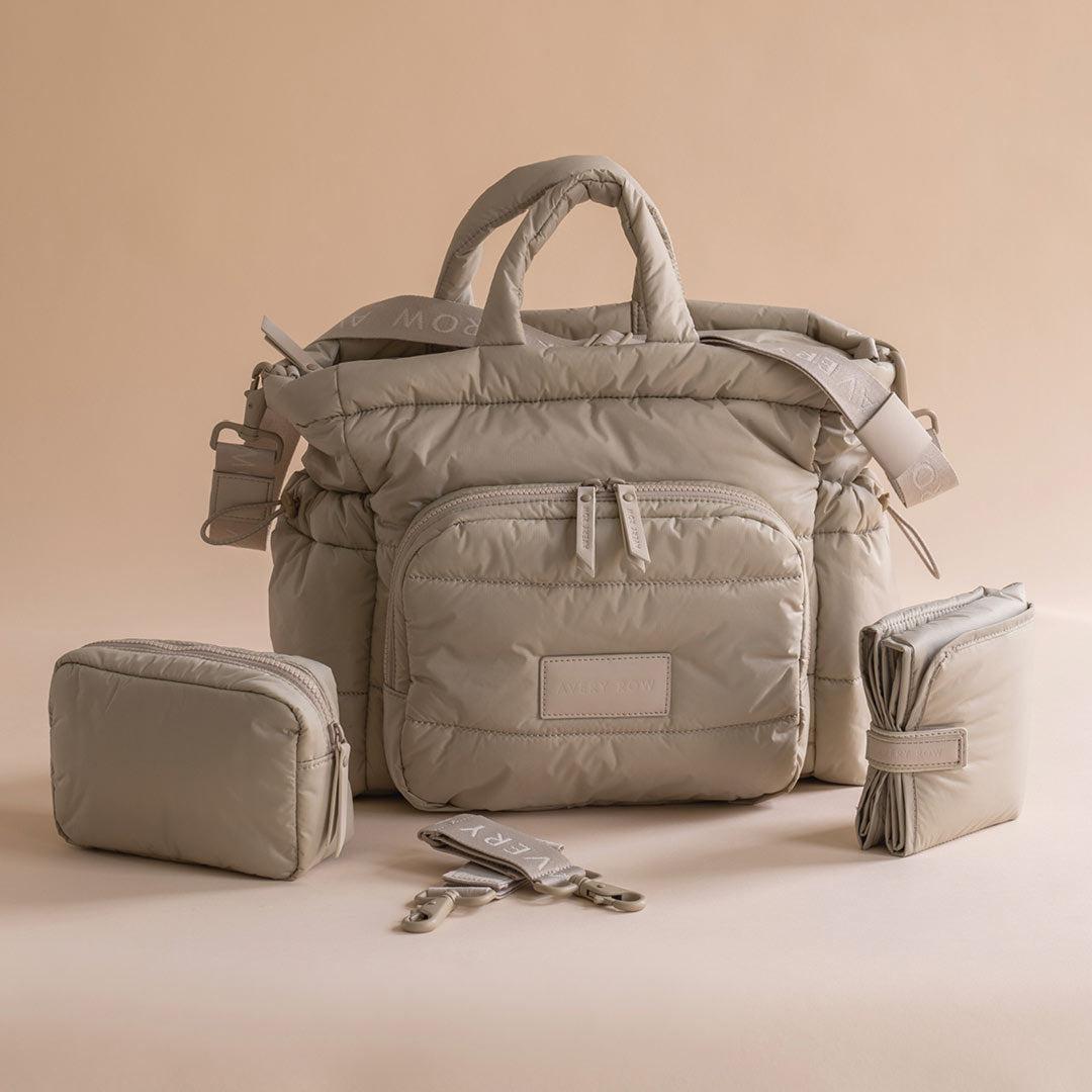 Avery Row Changing Tote Bag - Oyster-Changing Bags-Oyster- | Natural Baby Shower