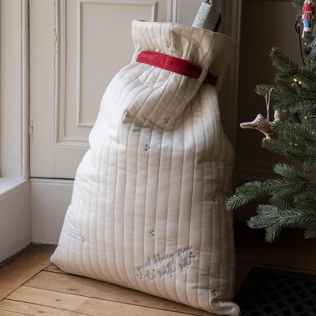 Avery Row Christmas Present Sack - Polar Bear-Seasonal Decorations- | Natural Baby Shower