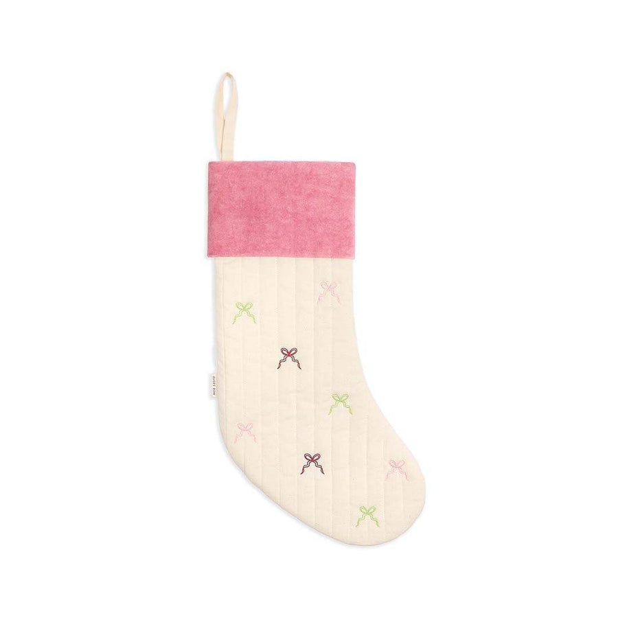 Avery Row Christmas Stocking - Bows-Seasonal Decorations-Bows-One Size | Natural Baby Shower