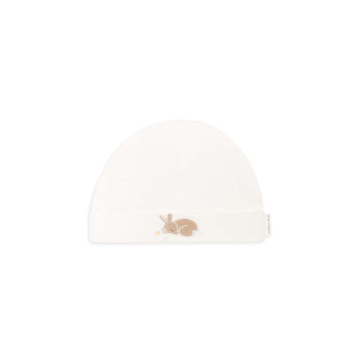 Avery Row Embroidered Jersey Hat - Sleepy Bunny-Hats-Sleepy Bunny-0-3m | Natural Baby Shower
